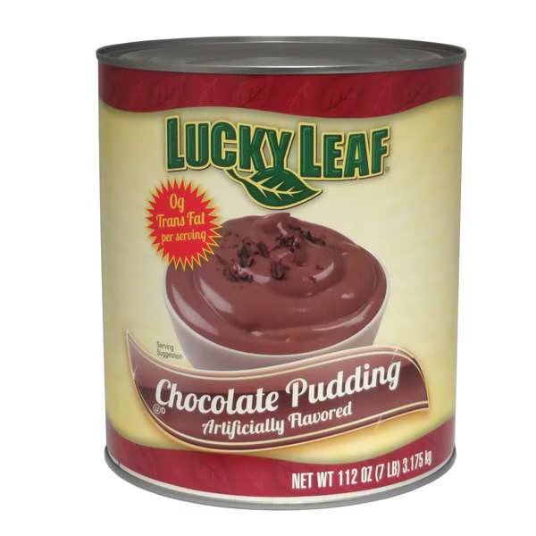 Lucky Leaf Chocolate Pudding #10 Can, PK6, Lucky Leaf, Mfr#: FFPDR2801LKL01